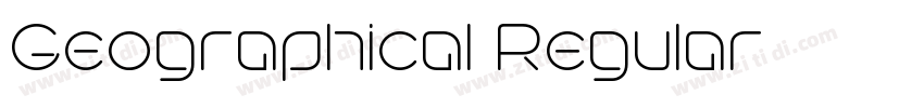 Geographical Regular字体转换